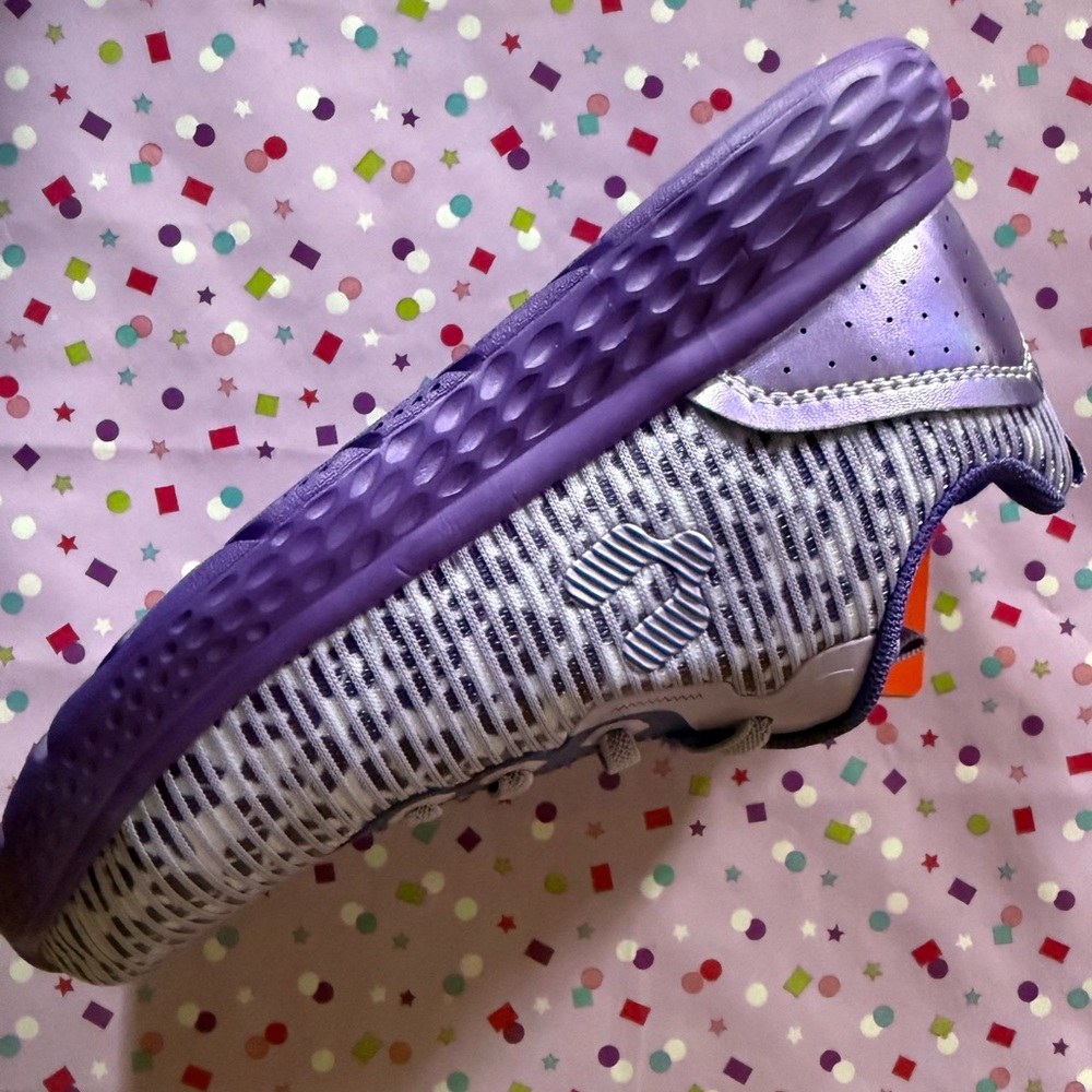 Kids Purple and Gray Shoes